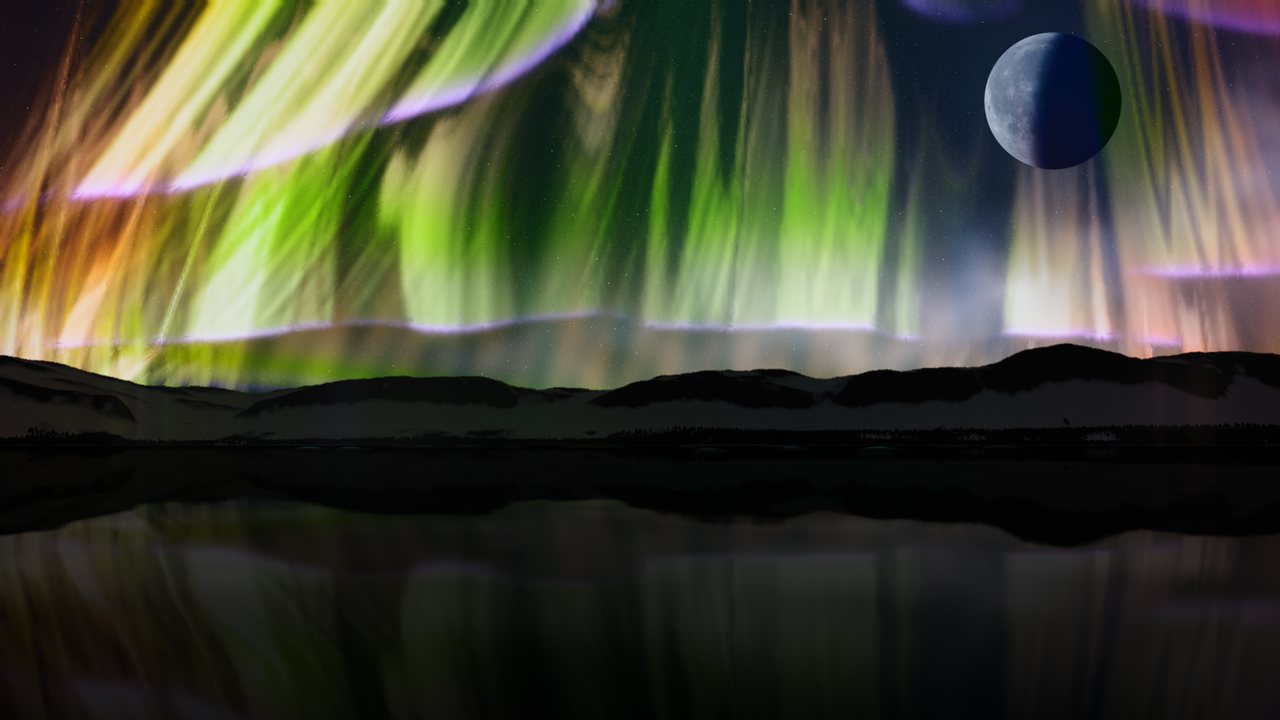 Aurora-Welt Purpurkrone
