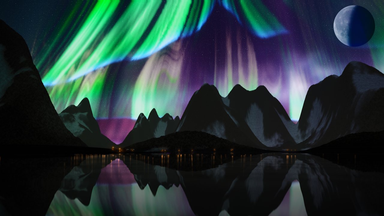 Aurora-Welt Samtvorhänge